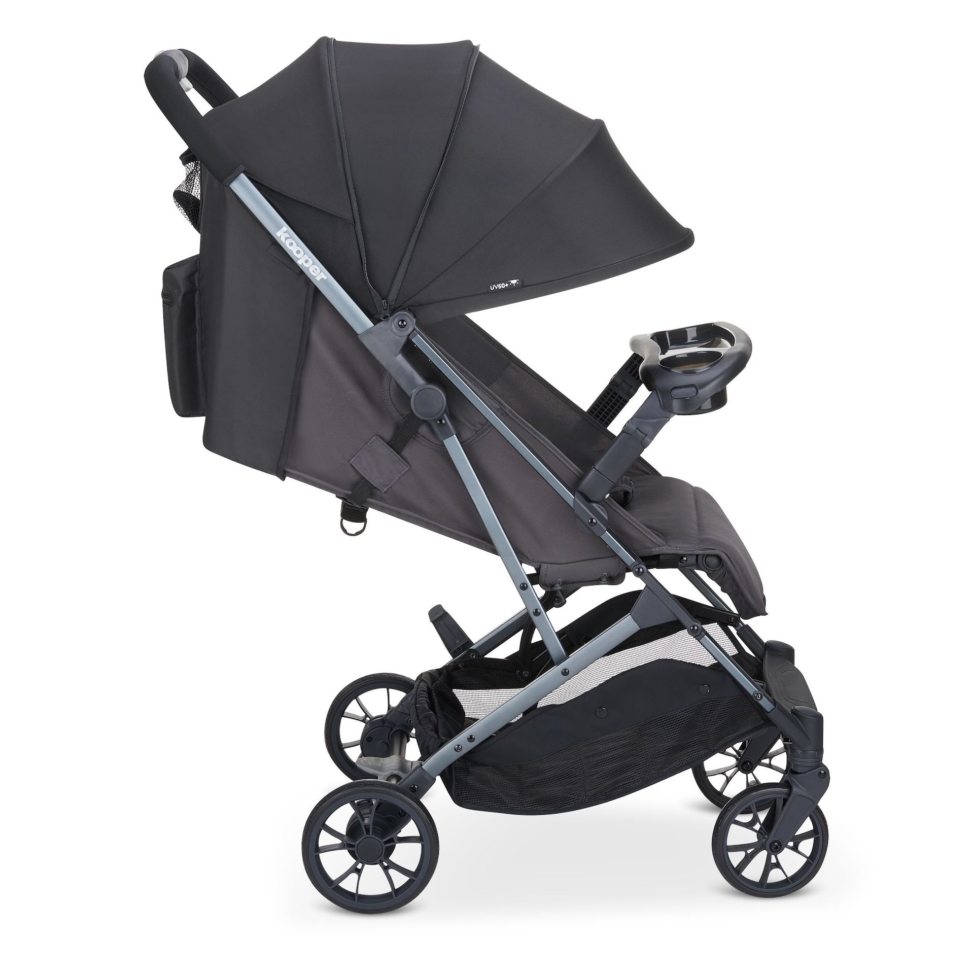 Kooper Lightweight Compact Single Stroller With Tray - Forged Iron