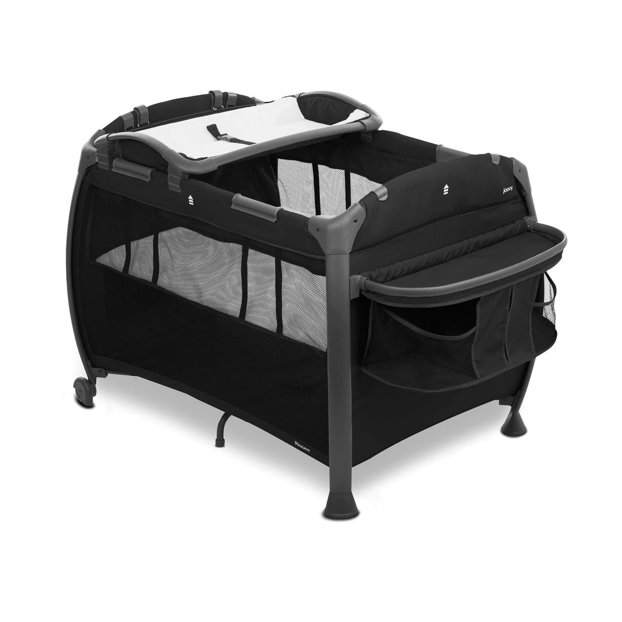 Room All-In-One Playard Nursery Center Changing Table Bassinet - Black
