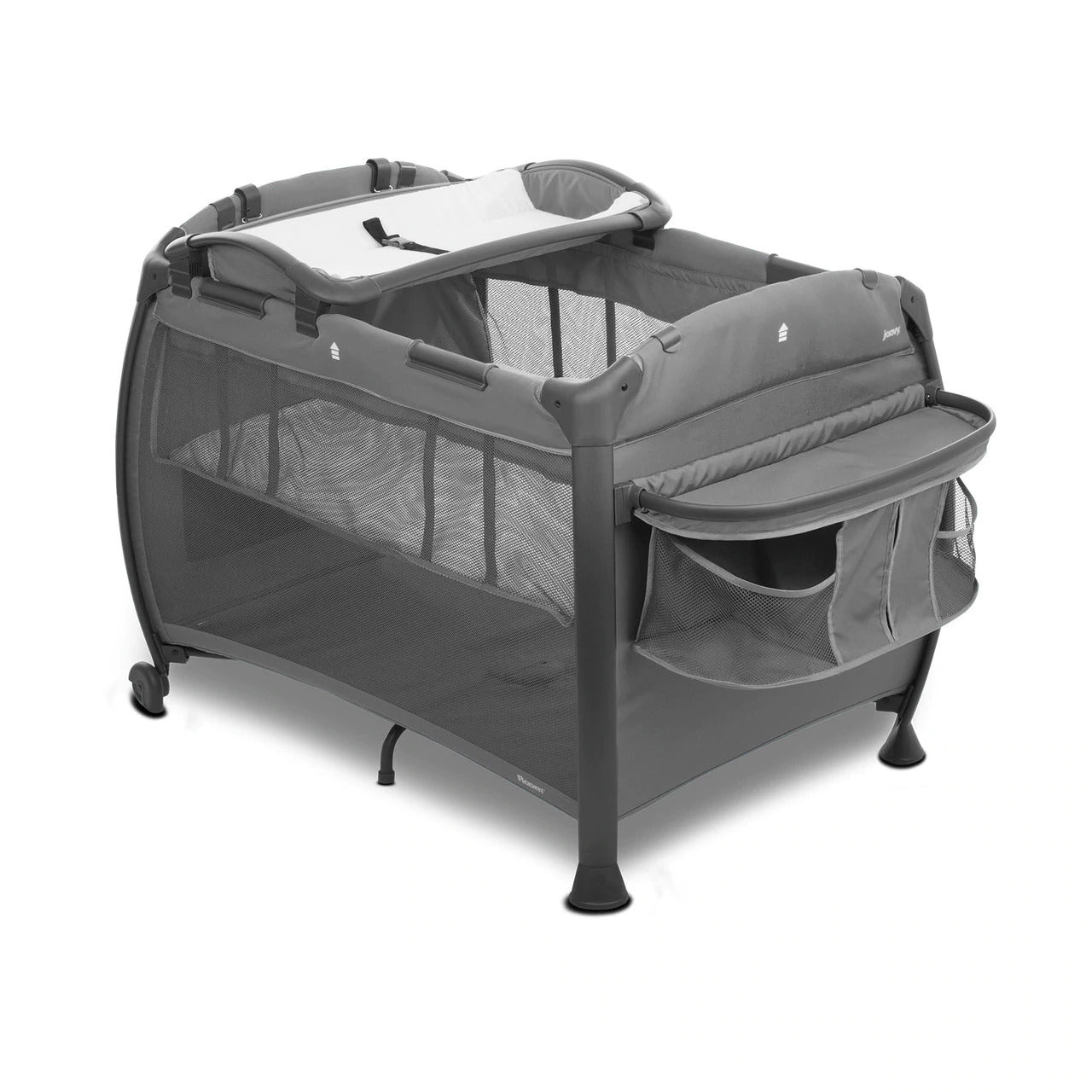 Room All-In-One Playard Nursery Center Changing Table Bassinet - Charcoal